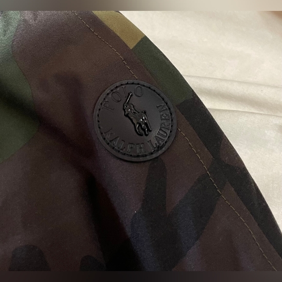 NWT $498 POLO RL RALPH LAUREN Camo Down Filled Bomber Jacket Coat Men’s Medium - Picture 7 of 14